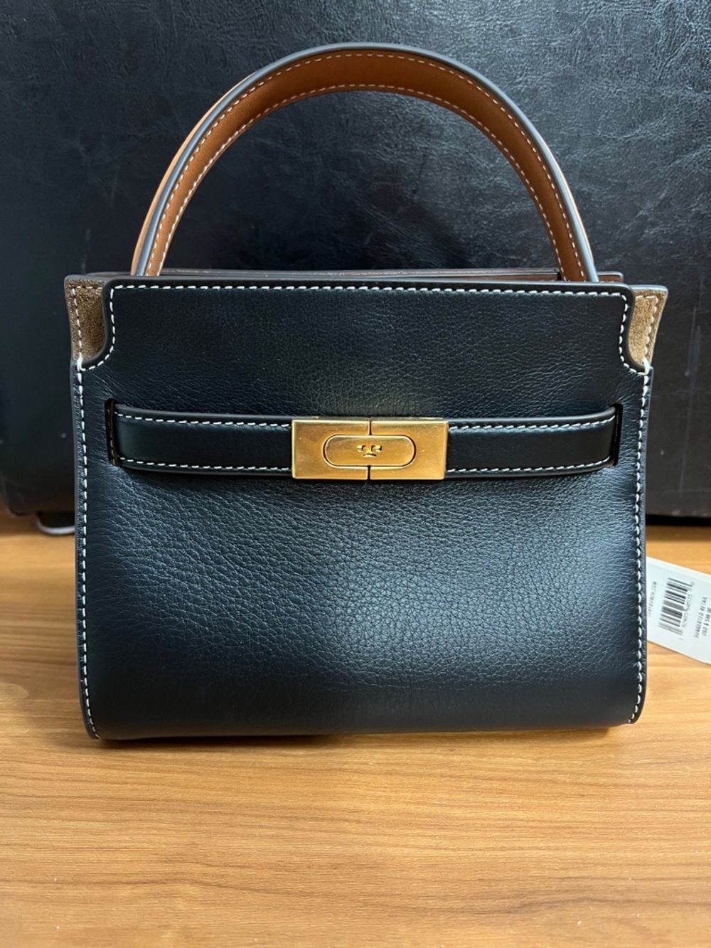 Tory Burch Lee Radziwill Petite Leather Top Handle Bag
